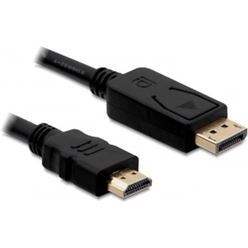DeLOCK Cable Displayport > HDMI m/m 2m Black