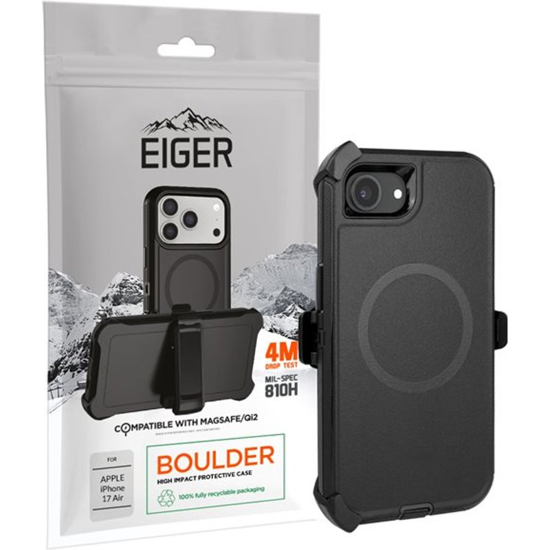 EIGER EGCA00978 mobile phone case 15.5 cm (6.1") Cover Black