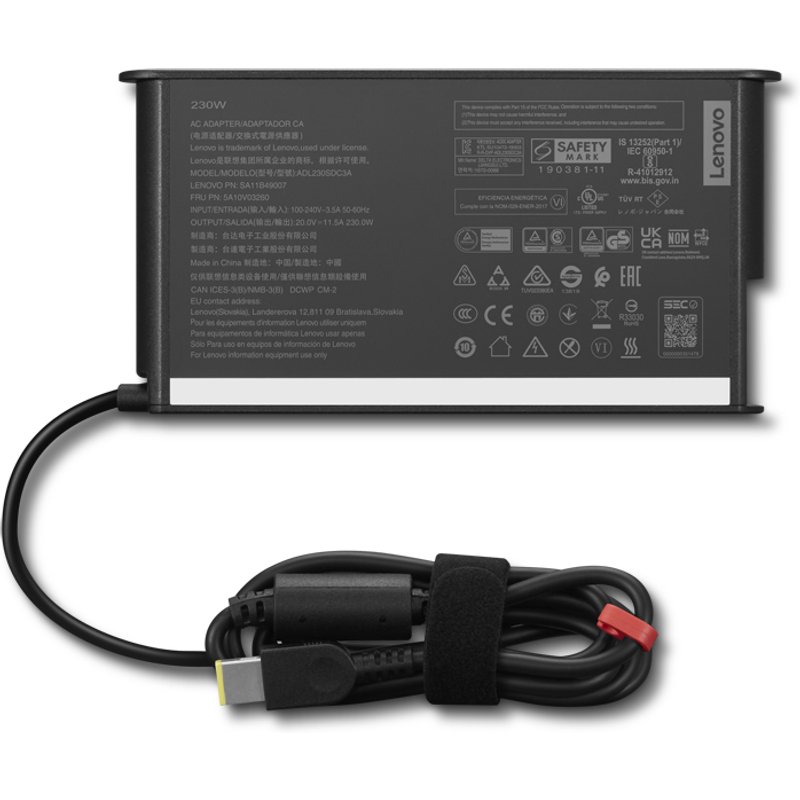 Lenovo 4X21L38742 power adapter/inverter Indoor 230 W Black