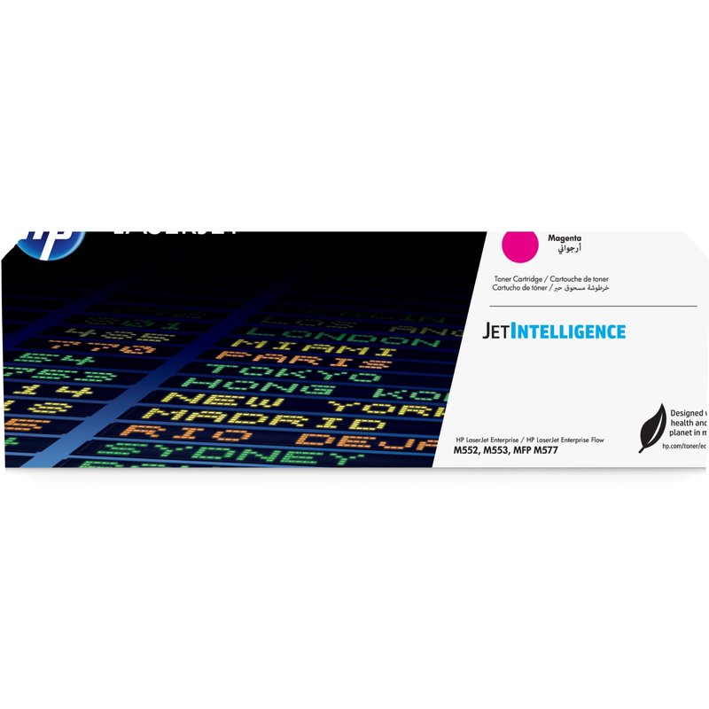 HP 508A Magenta Original LaserJet Toner Cartridge. Colour toner page yield: 5000 pages Printing colours: Magenta Quantity per pack: 1 pc(s)