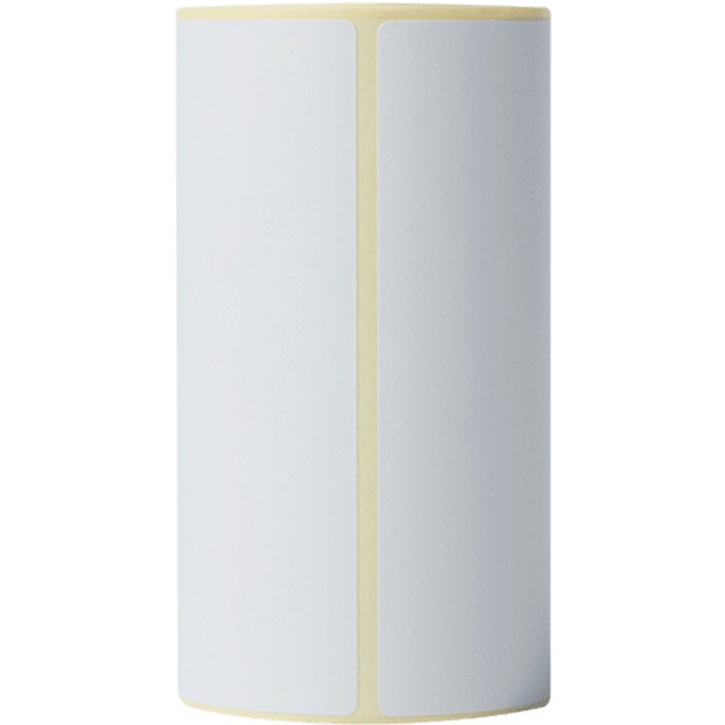Brother BDE-1J152102-058 White Self-adhesive printer label Die-cut label Thermal transfer Rectangle 15.2 cm