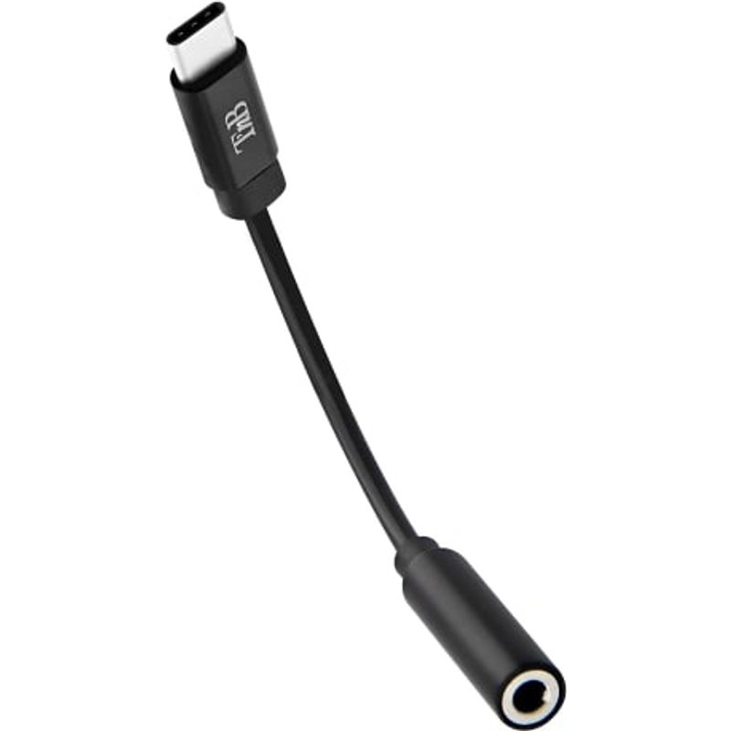 T'nB ADATCJACK2 audio cable 0.1 m 3.5mm USB Type-C Black