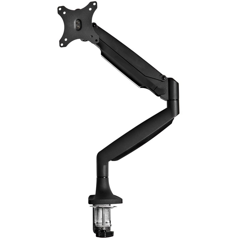 StarTech.com Desk Mount Monitor Arm - Heavy Duty Ergonomic VESA Monitor Arm - Single 32" (19.8lb/9kg) Display - Full Motion, Height Adjustable, Articulating - Aluminum - C-Clamp/Grommet - Silver