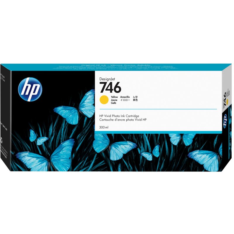 HP 746 300-ml Yellow DesignJet Ink Cartridge HP DesignJet Z6 Printer series HP Designjet Z9 Printer series Thermal inkjet Yellow P2V79A Home Singapore
