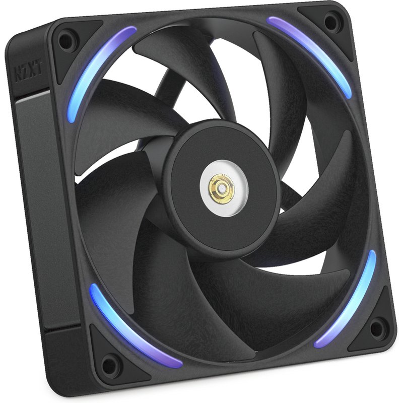 NZXT F120X Performance Fan - 120mm PWM RGB PC Case Fan - Max Airflow & Static Pressure - Low Noise - LCP Frame & Blades - Magnetic Fluid Dynamic