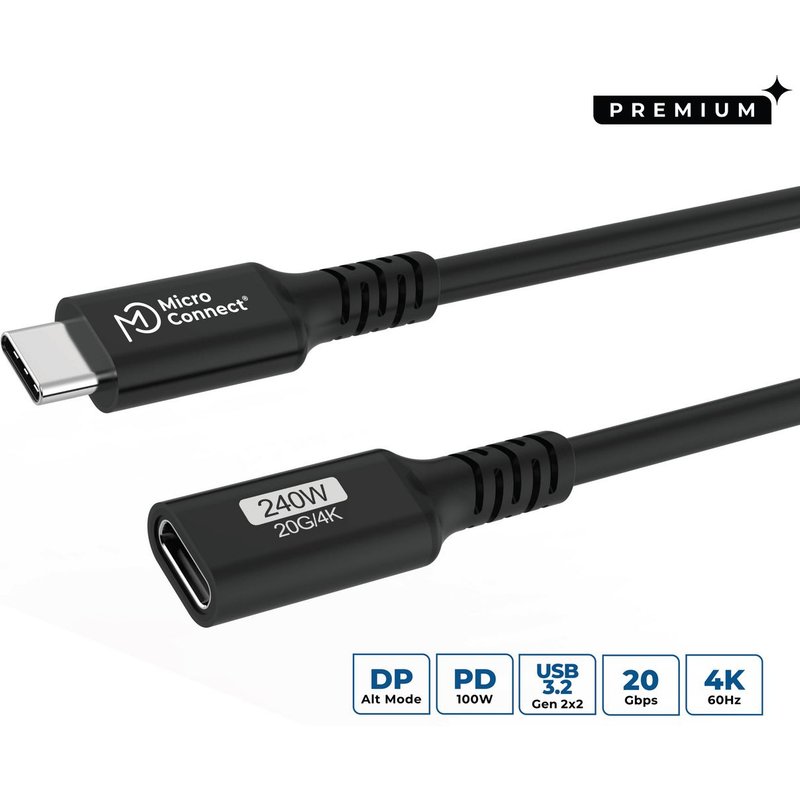 Microconnect USB3.2CC05EX USB cable USB 3.2 Gen 2x2 0.5 m USB C 20 Gbi