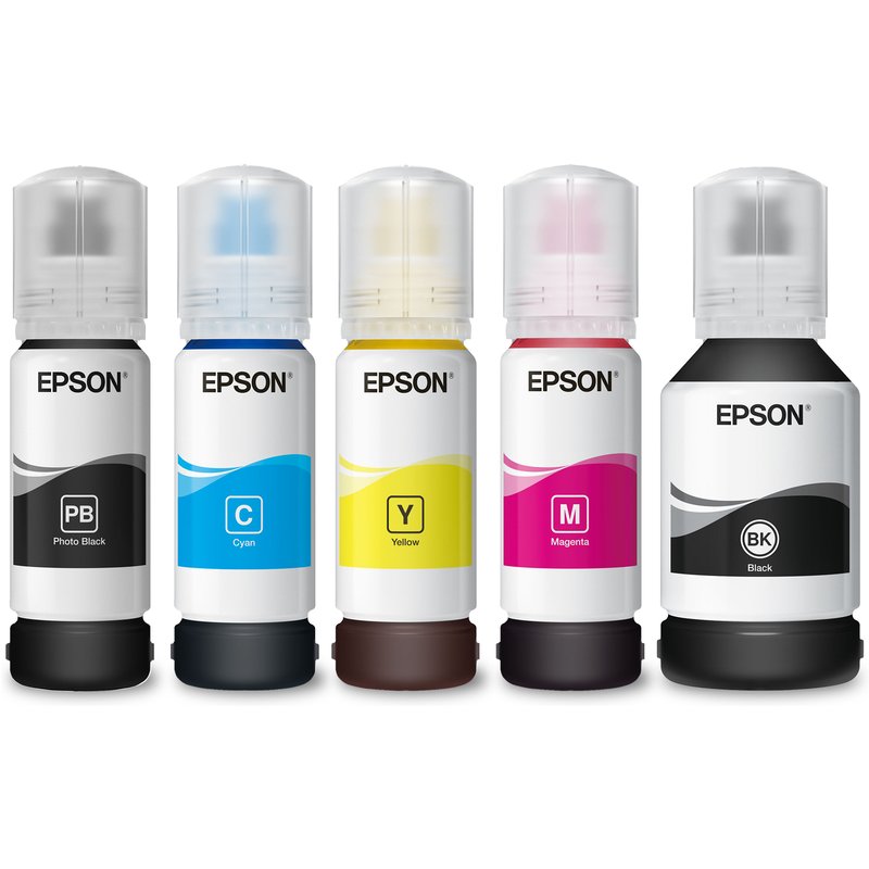 Epson 106 EcoTank Ink Series Photo Black Ultra-High Capacity Ink Bottle, Black