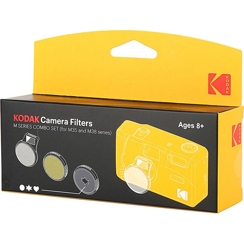 Kodak Camera 3x Filter Set for M35 and M38 Film Cameras - Selfie. Colo