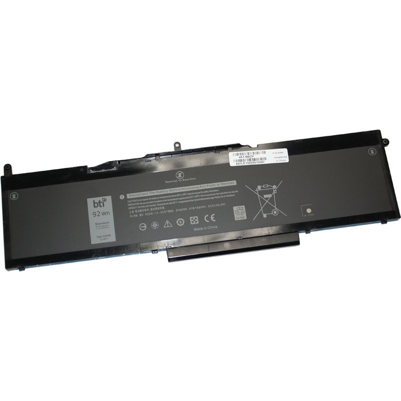 BTI 92Wh 6 cell WFWKK compatible battery for DELL PRECISION 3530 PRECISION 3520 LATITUDE 5591 LATITUDE 5590 LATITUDE 15 5591 LATITUDE 15 5590