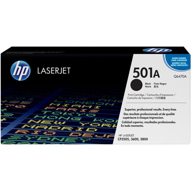 HP 501A toner cartridge 1 pc(s) Original Black