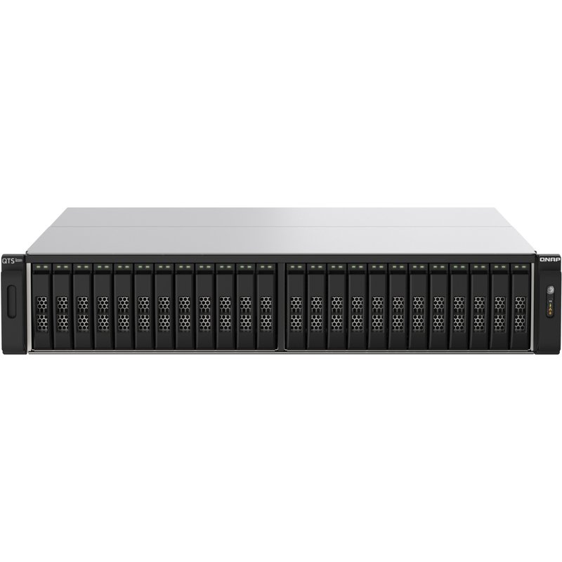 QNAP TS-h2490FU NAS Rack (2U) EPYC 7302P 128 GB DDR4 0 TB QuTS hero Black, Grey
