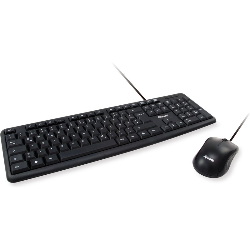 Equip 245203 keyboard Mouse included Office USB QWERTY Italian Black