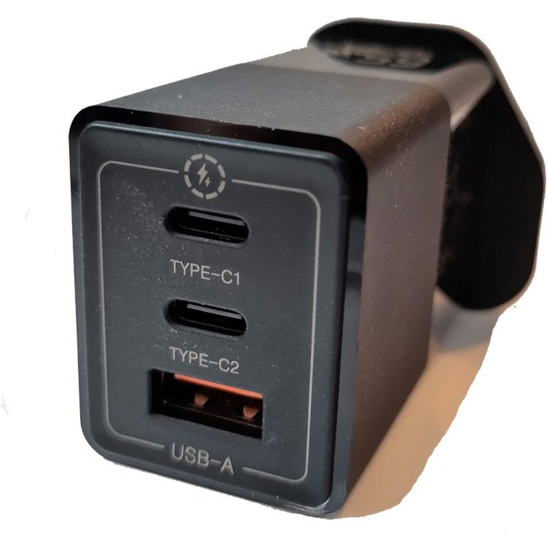 FDL 3 PORT 2 X USB-C PD & 1X USB A QC3 CHARGER - 65W