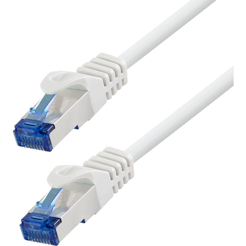 LogiLink Patch cable Cat.6A CCA S/FTP LSZH. white. 1.50 m. EconLine