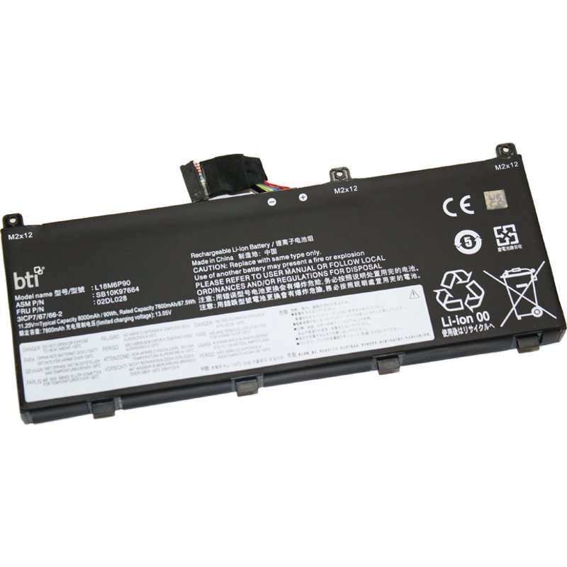 BTI 90Wh 6 cell SB10T83145 compatible battery for LENOVO THINKPAD P53 20QQ THINKPAD P53 20QN