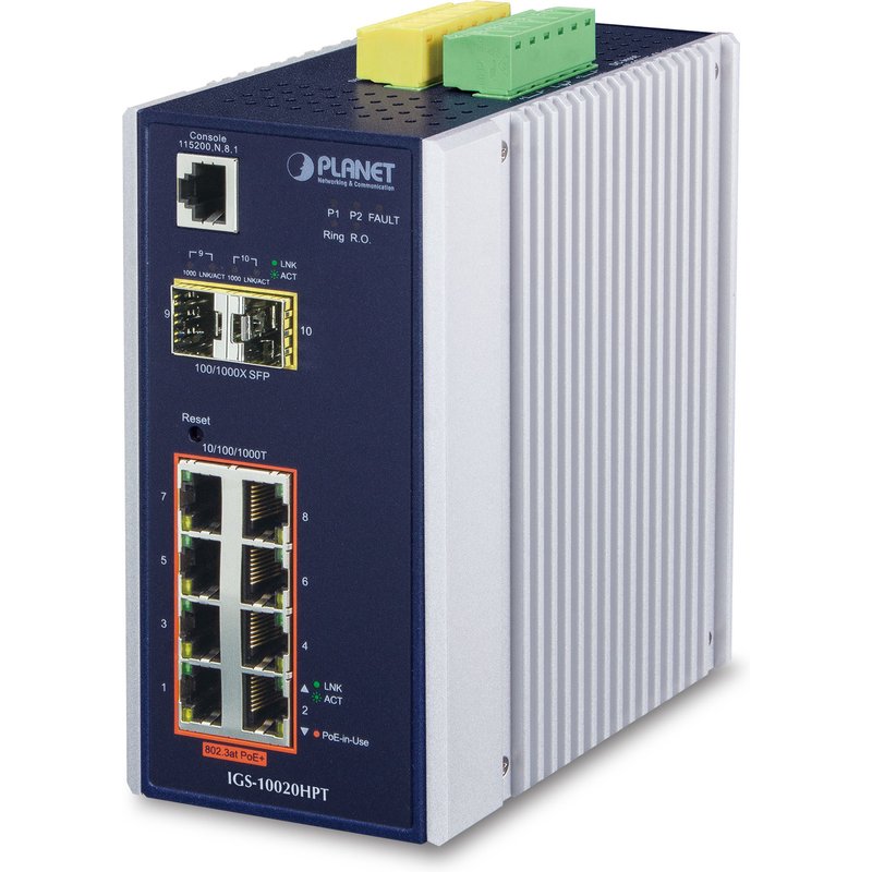 PLANET IGS-10020HPT network switch Managed L2+ Gigabit Ethernet (10/10