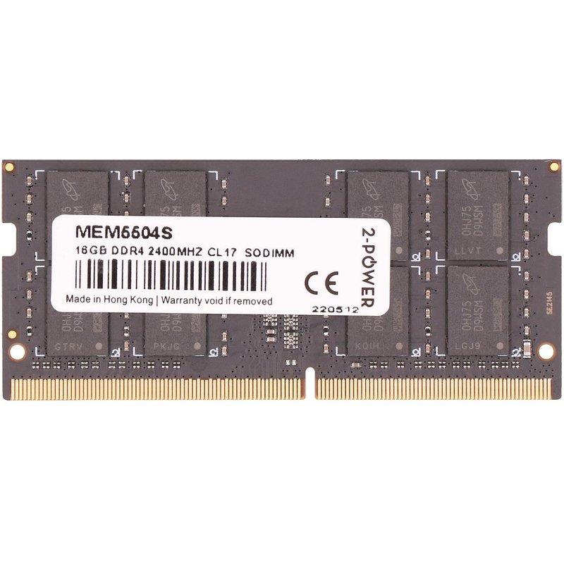 2-Power MEM5504S memory module 16 GB 1 x 8 GB DDR4 260-pin SO-DIMM