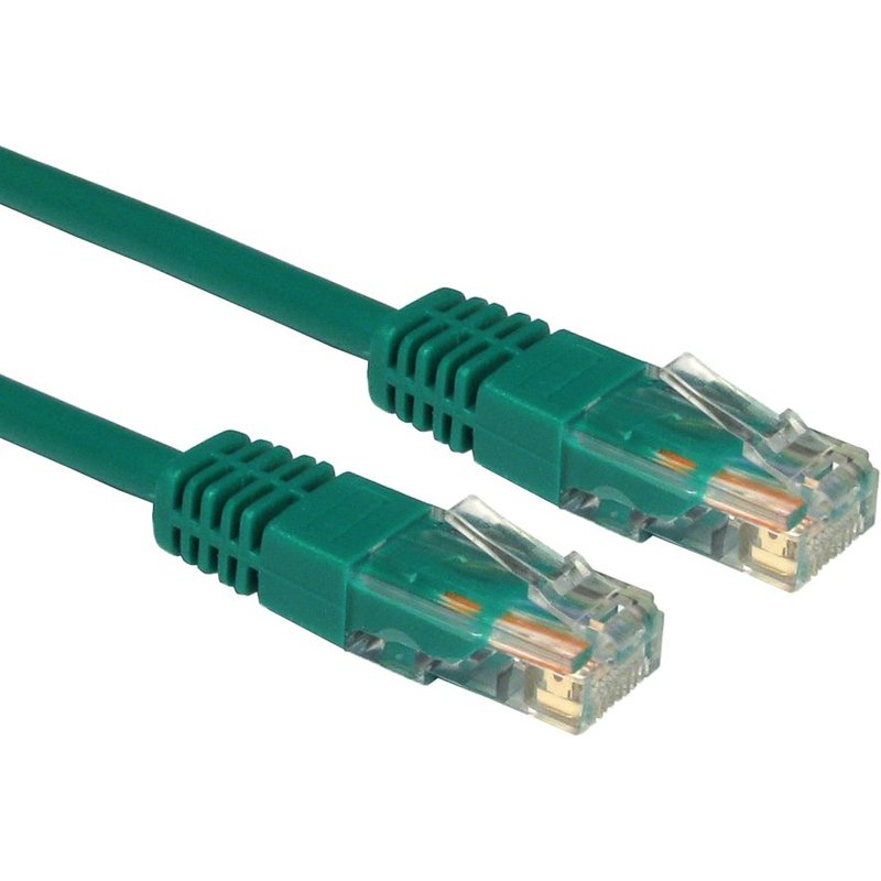 Cables Direct URT-610G. Cable length: 10 m Cable standard: Cat5e Cable shielding: U/UTP (UTP) Connector 1: RJ-45 Connector 2: RJ-45 Product colour: Green