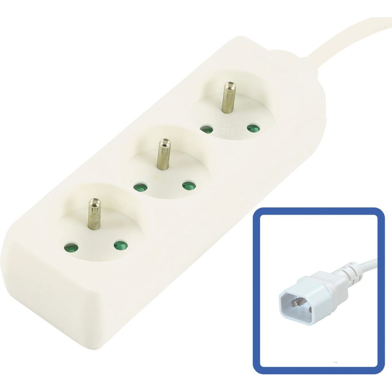 Microconnect MC-PS030150FRUPSW power extension 1.5 m 3 AC outlet(s) Wh