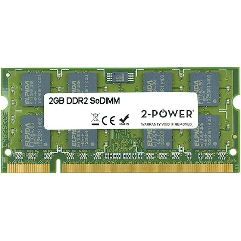 2-Power 2GB DDR2 800MHz SoDIMM Memory