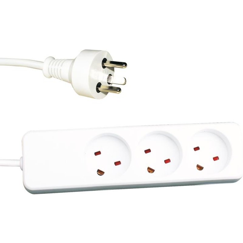 Garbot 24155123-5EE power extension 5 m 3 AC outlet(s) Indoor White