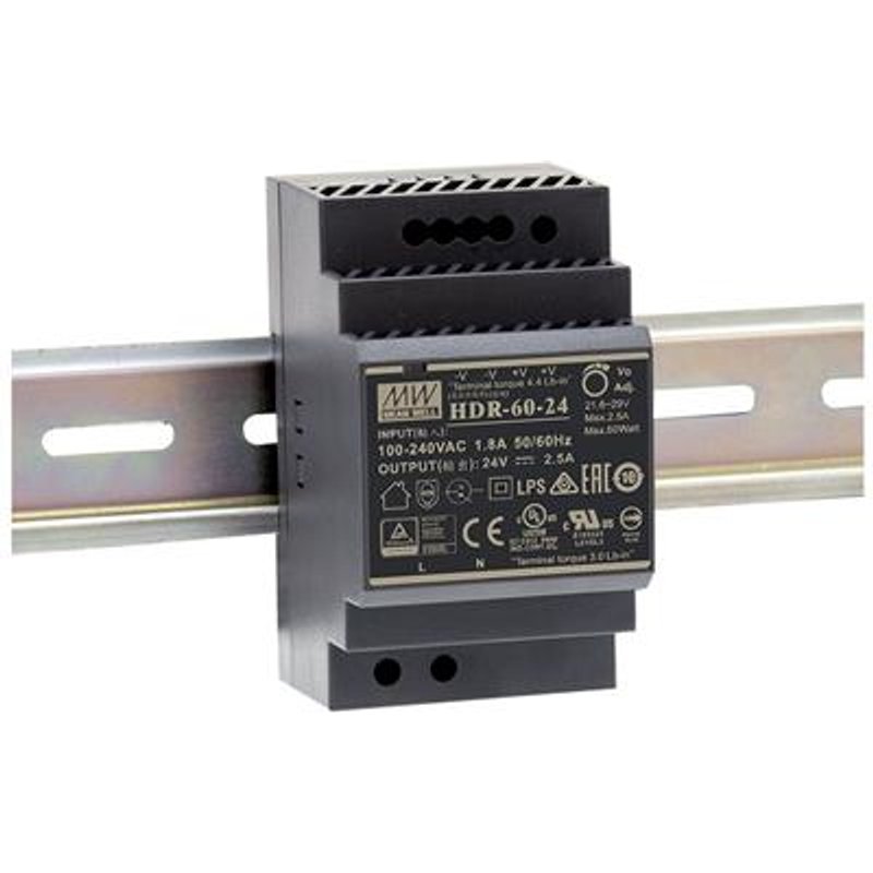 MEAN WELL HDR-60-12 power adapter/inverter 60 W