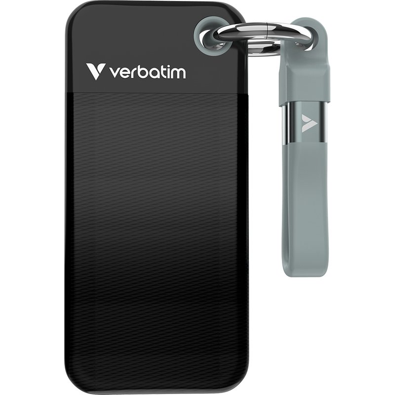 Verbatim Pocket SSD USB 3.2 Gen 2 1TB Black/Grey