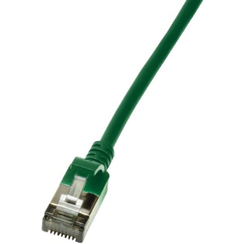 LogiLink Slim U/FTP networking cable Green 0.3 m Cat6a U/FTP (STP)