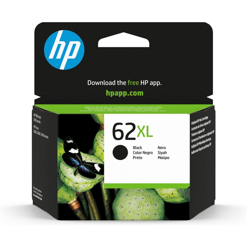 HP C2P05AE/62XL Printhead cartridge black high-capacity. 600 pages ISO
