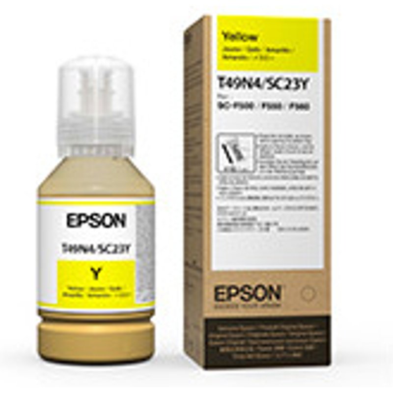 Epson C13T49N400/T49N4 Ink cartridge yellow dye 140ml for Epson SC-F 5