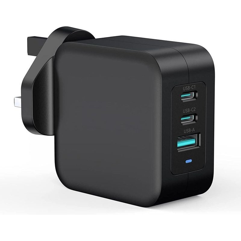 FDL 3 PORT 1X USB A QC3 & 2 X USB-C PD GaN CHARGER - 100W