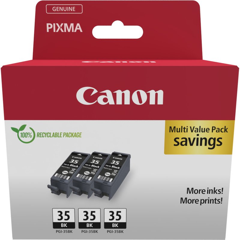 Canon 1509B028/PGI-35BK Ink cartridge black multi pack. 3x191 pages 9.