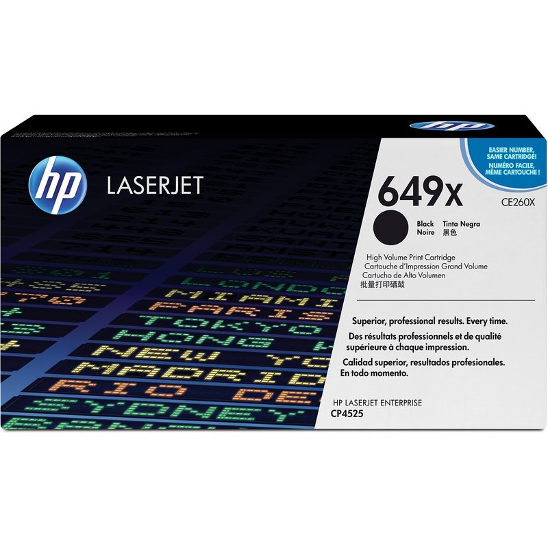 HP CE260X/649X Toner cartridge black. 17K pages ISO/IEC 19798 for HP C