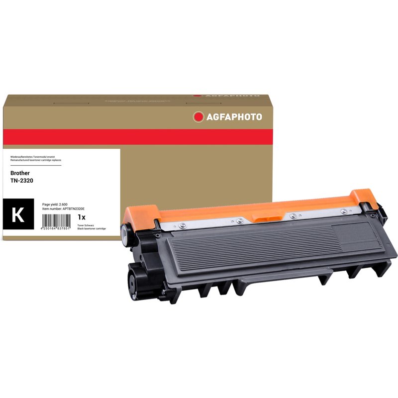 AgfaPhoto Compatible Toner Cartridge. Black. Replacement for Brother T