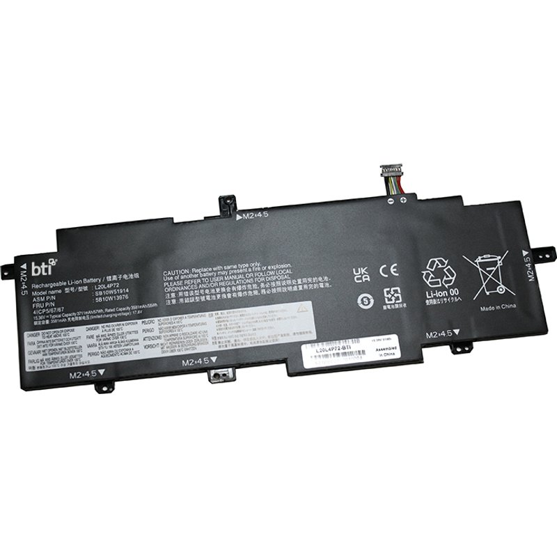 BTI 4-cell 57Wh L20L4P72 compatible battery for Lenovo Thinkpad T14S G2