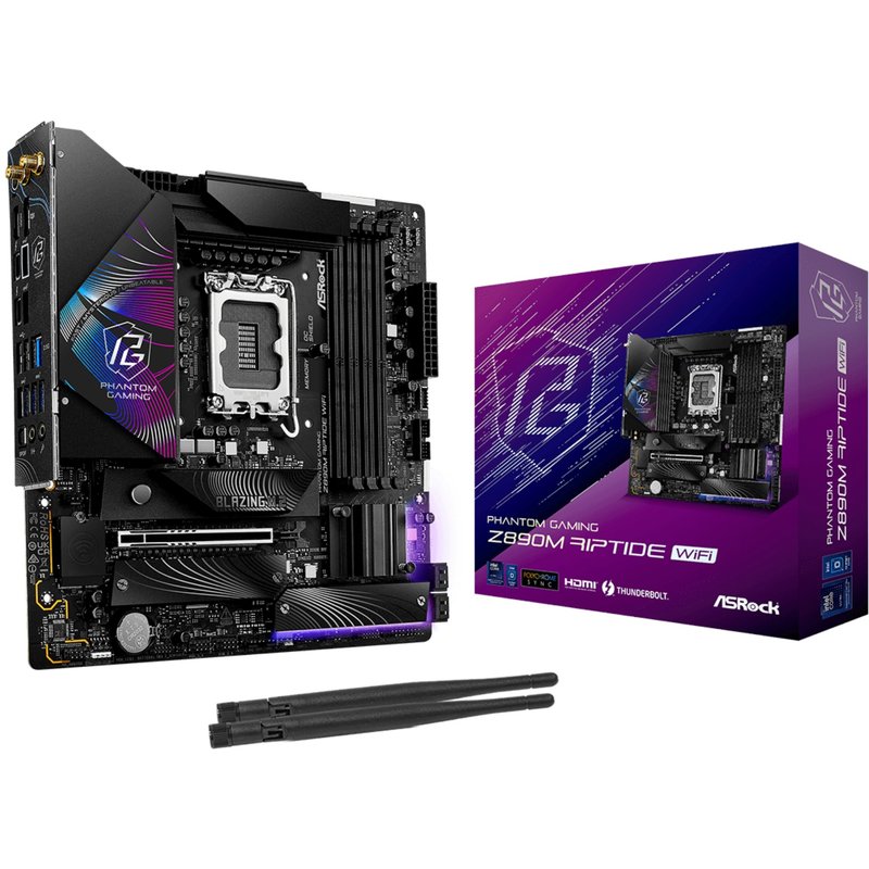 Asrock Phantom Gaming Z890M Riptide WiFi Intel Z890 LGA 1851 (Socket V