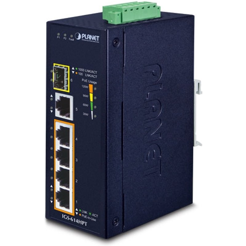 PLANET IGS-614HPT network switch Unmanaged Gigabit Ethernet (10/100/10