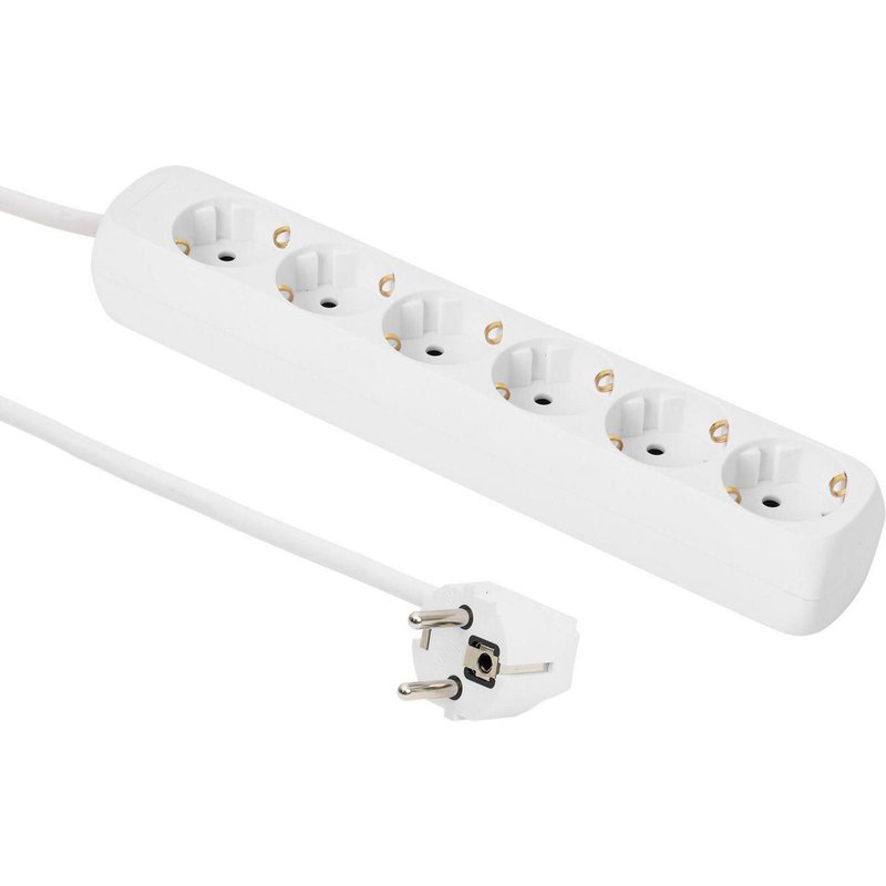 Microconnect GRU0065WA power extension 5 m 6 AC outlet(s) White