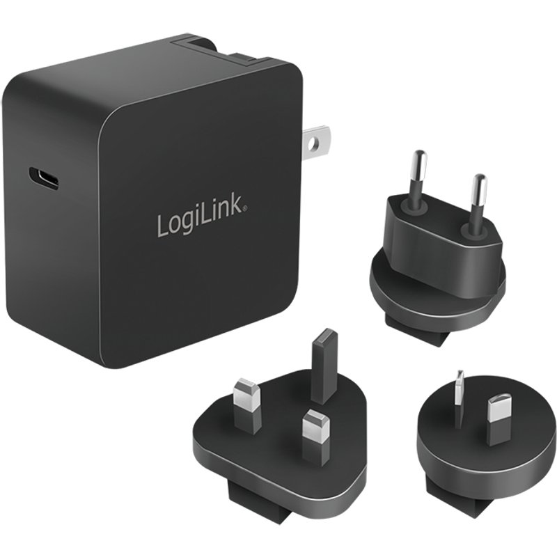 LogiLink PA0302 mobile device charger Universal Black AC Fast charging
