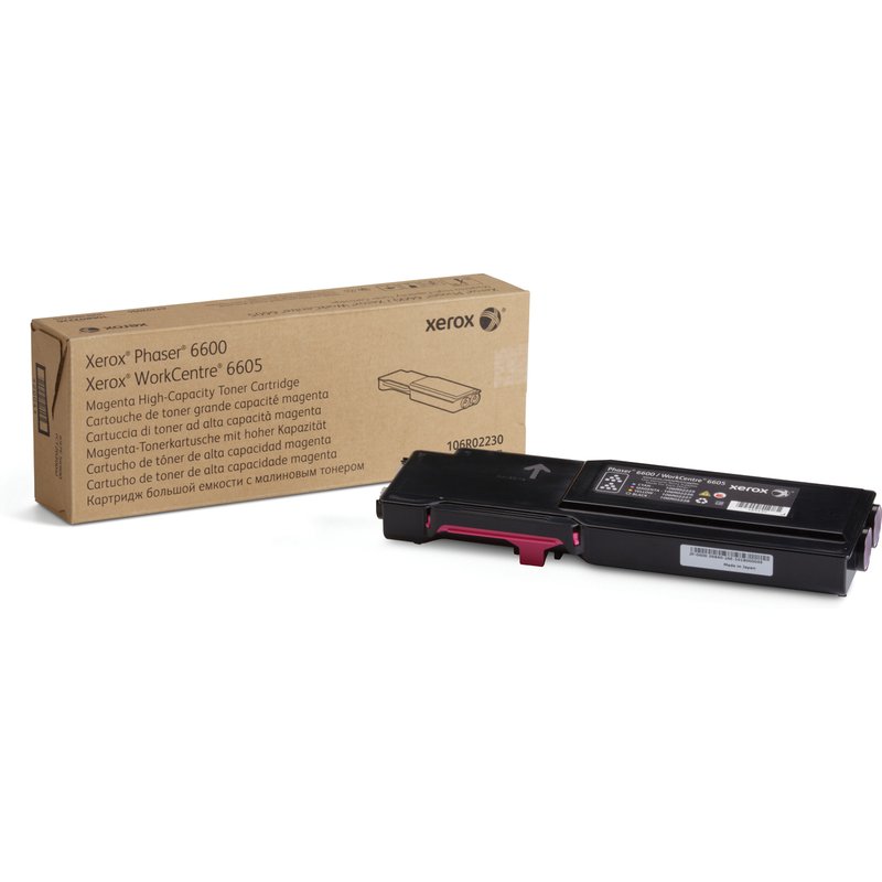 Xerox Genuine Phaser 6600 WorkCentre 6605 Magenta Toner Cartridge. Colour toner page yield: 6000 pages Printing colours: Magenta Quantity per pack: 1 pc(s)