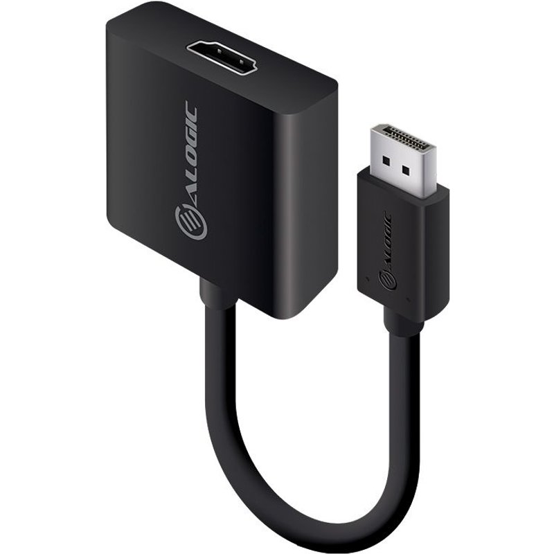 ALOGIC 20cm ACTIVE DisplayPort 1.2 to HDMI Adapter-Male to Female -Supports 4K@60Hz