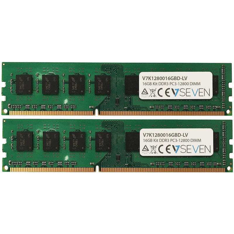 V7 16GB DDR3 PC3L-12800 - 1600MHz DIMM Desktop Memory Module - V7K1280