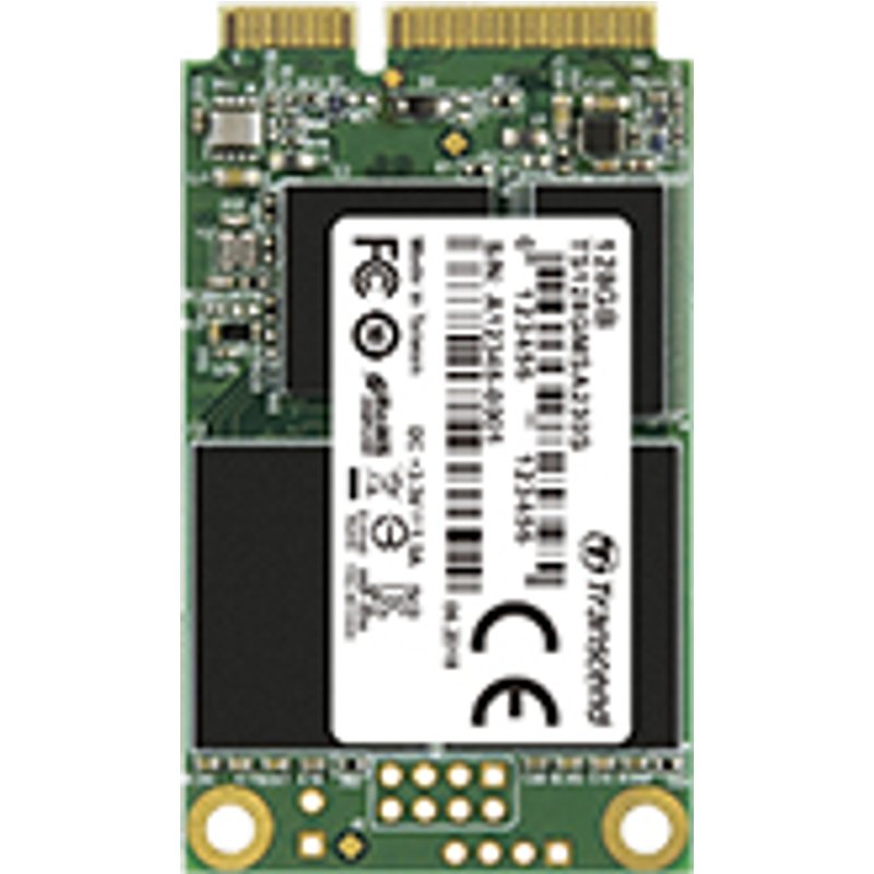 Transcend 128GB mSATA SSD with Dram Cache, Up to 550MB/s, Mini SATA III 6G/s Internal Solid State Drive for Ultrabook, Desktop, Tablet, PC, GPS,