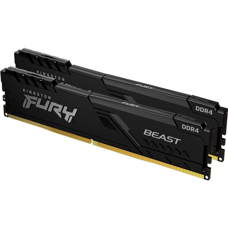 Kingston Technology FURY 128GB 3600MT/s DDR4 CL18 DIMM (Kit of 4) Renegade Black