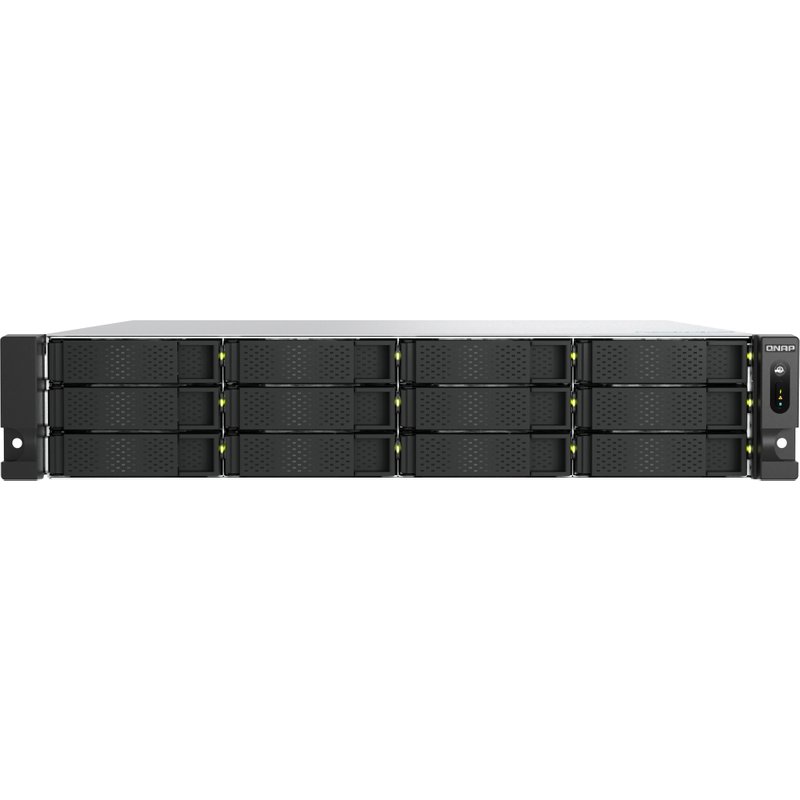 QNAP 2U 12-bay 3.5 SATA HDD NAS AMD Ryzen 7000 series 8C16T (boost up