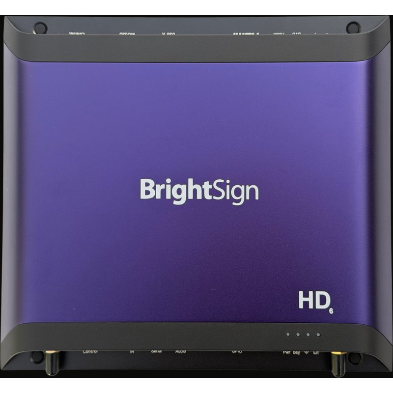 BrightSign HD1026 digital media player Black 4K Ultra HD 3840 x 2160 pixels Wi-Fi