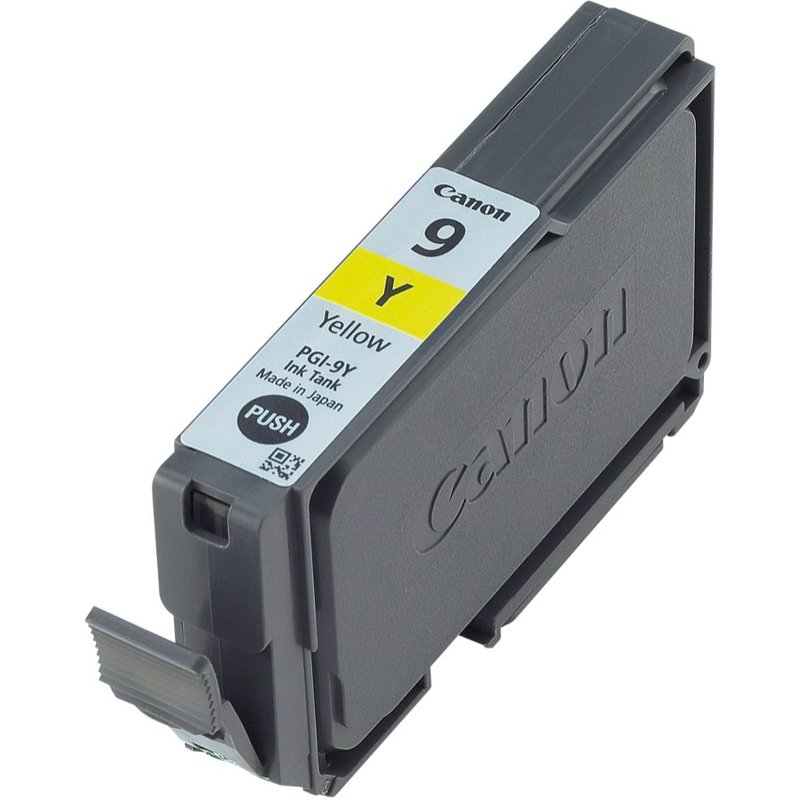 Canon PGI-9Y Yellow Ink Cartridge. Colour ink type: Pigment-based ink Colour ink page yield: 560 pages Printing colours: Yellow Quantity per pack: 1 pc(s)