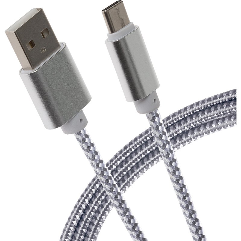 Maplin USB-C to USB-A Cable Braided 15W 3m
