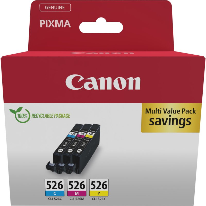 Canon 4541B018/CLI-526 Ink cartridge multi pack C.M.Y. 3x450 pages ISO