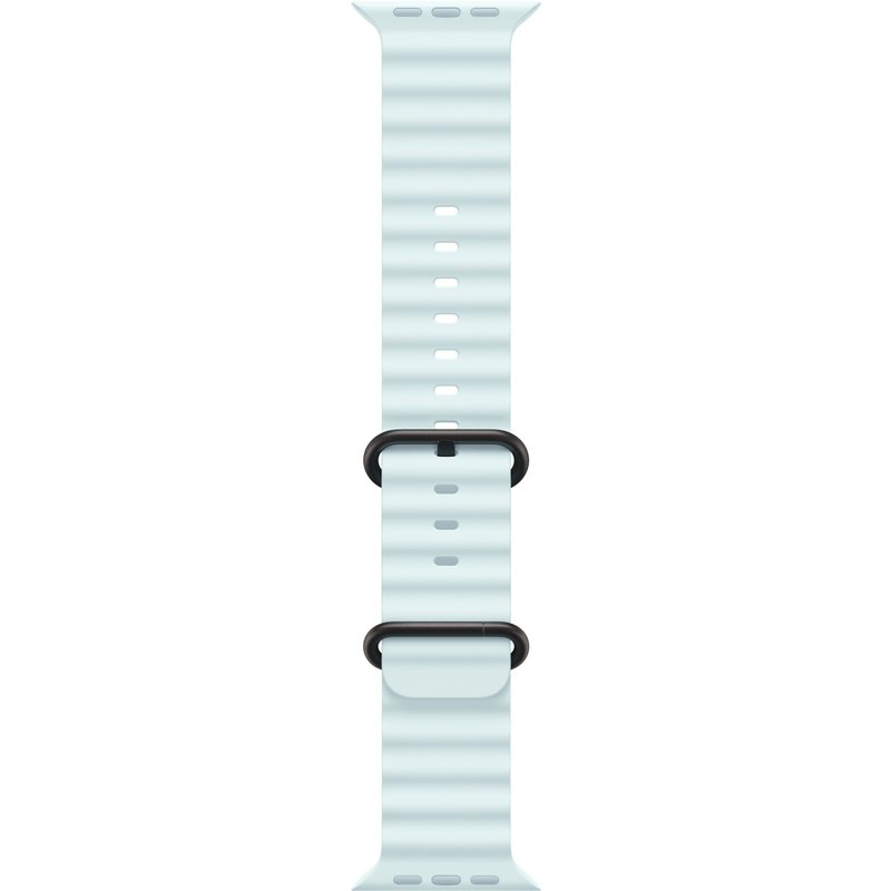 Apple 49mm Ice Blue Ocean Band - Black Titanium Finish